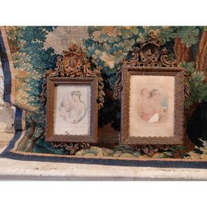 Two Italian Frames, Late 18th/early 19th Century, In Wood, Formerly Gilded 