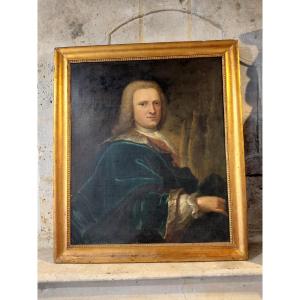 Huile sur toile milieu 18e portrait de nicolas joseph couteaux