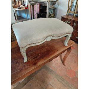 18th Century Painted Wood Stool Or Bed Stand