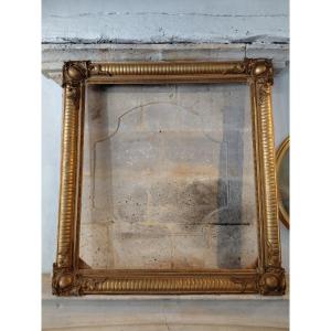 Wood And Gilded Stuck Frame 19th Century
