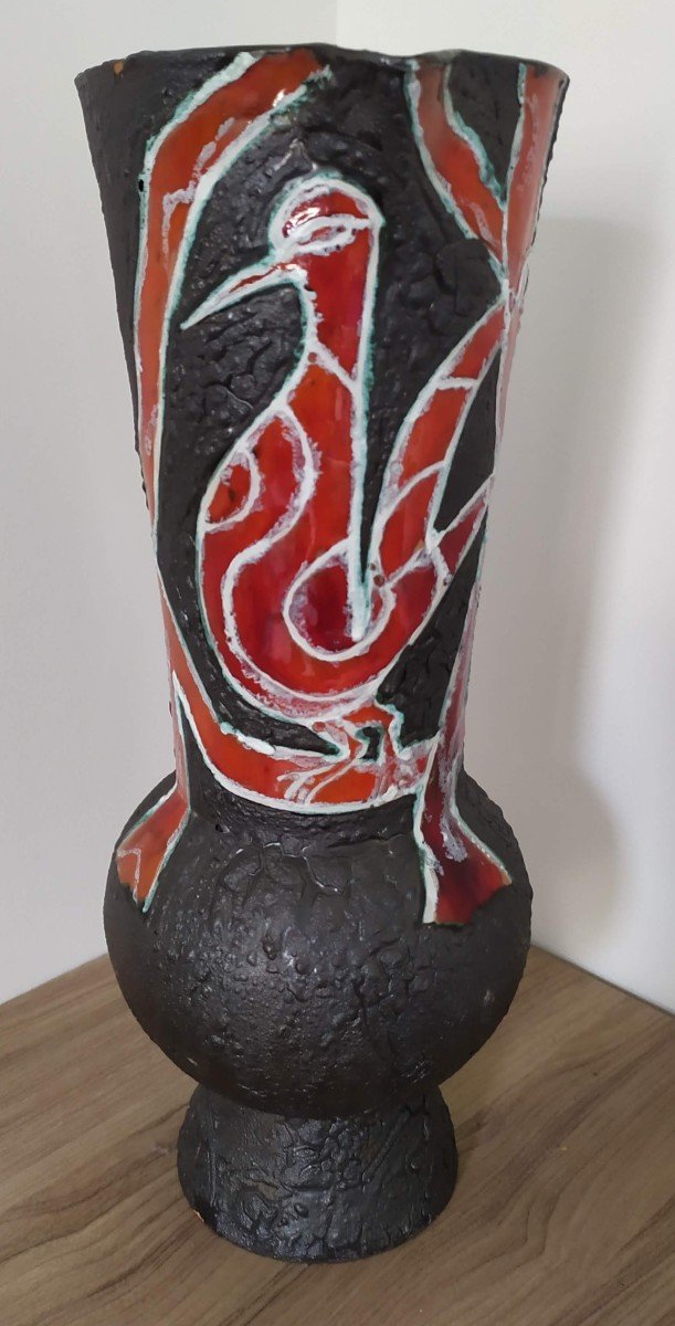 Large Ceramic Vase, Atelier Du Cyclope.