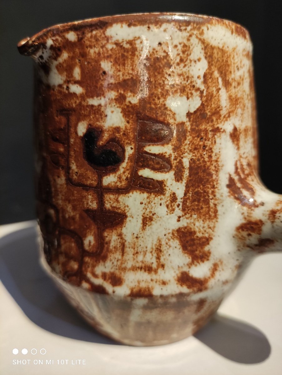 Ceramic Piece By Jean Rivier-photo-1