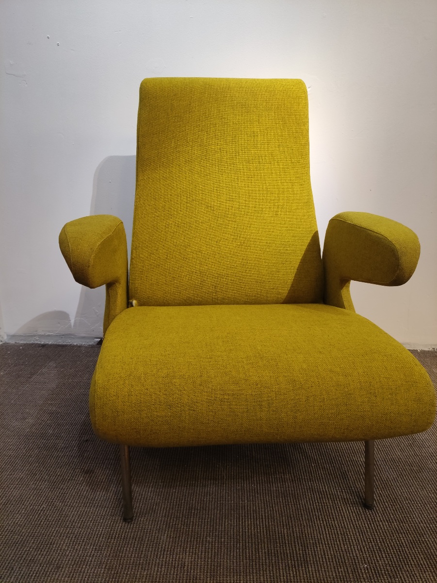 Paire de fauteuils italiens, Modèle "Delfino" , de Erberto Carboni-photo-4