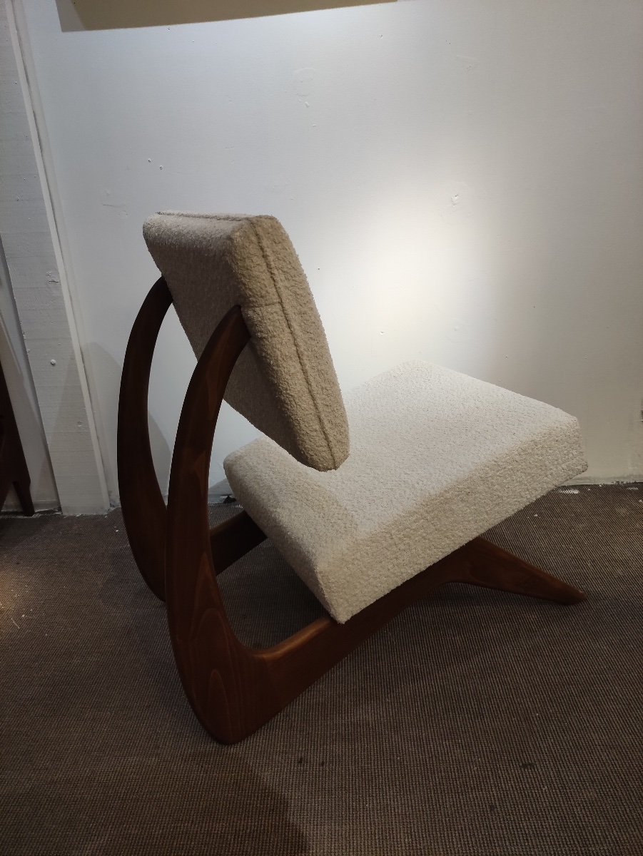 paire de fauteuils de Adrian Pearsall , États Unis , années 60-photo-4