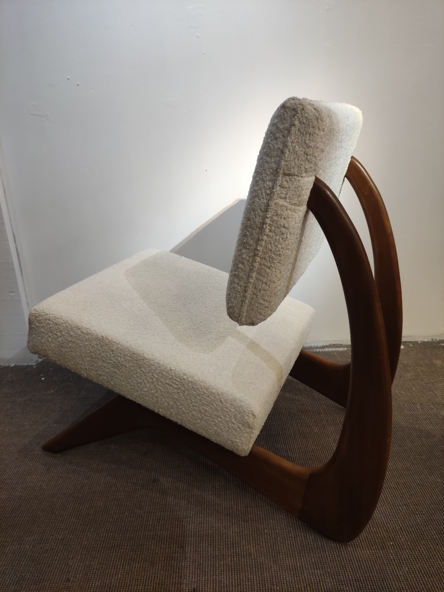 paire de fauteuils de Adrian Pearsall , États Unis , années 60-photo-5
