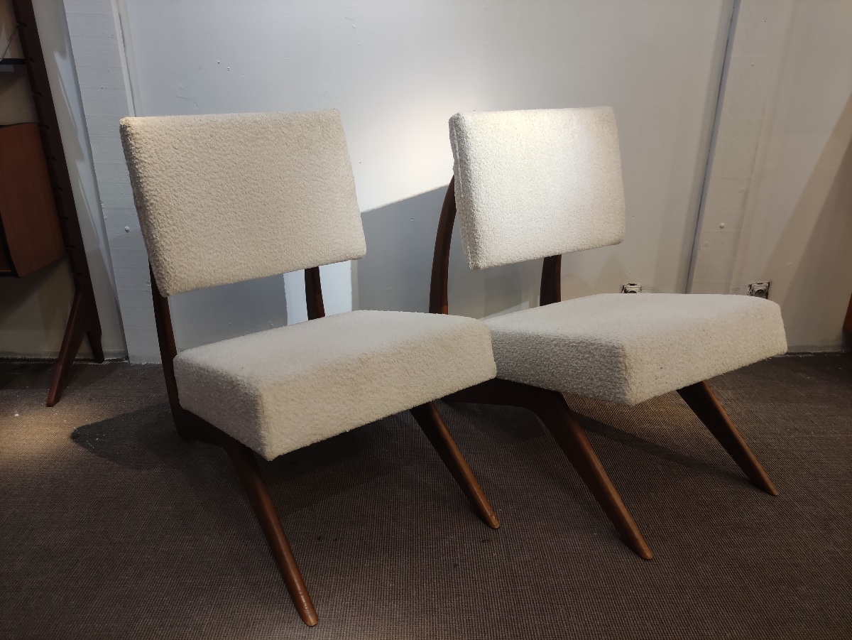 paire de fauteuils de Adrian Pearsall , États Unis , années 60