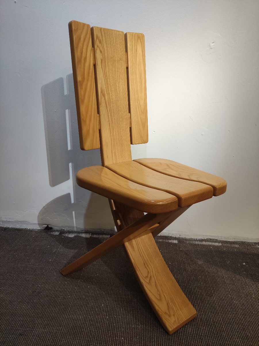 Set Of Four Chairs, 1970s/1980s, Seltz Cabinetmaking-photo-2