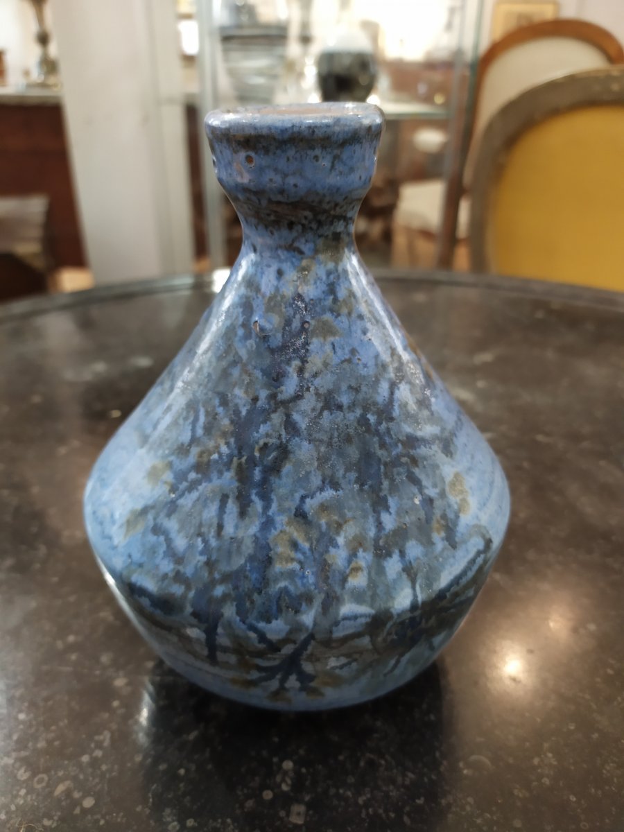 Small Ceramic Vase, Signed Dominique Baudart, 1960s