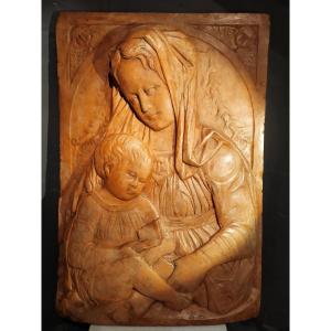 Virgin And Child. Terracotta Attributed To Alcéo Dossena