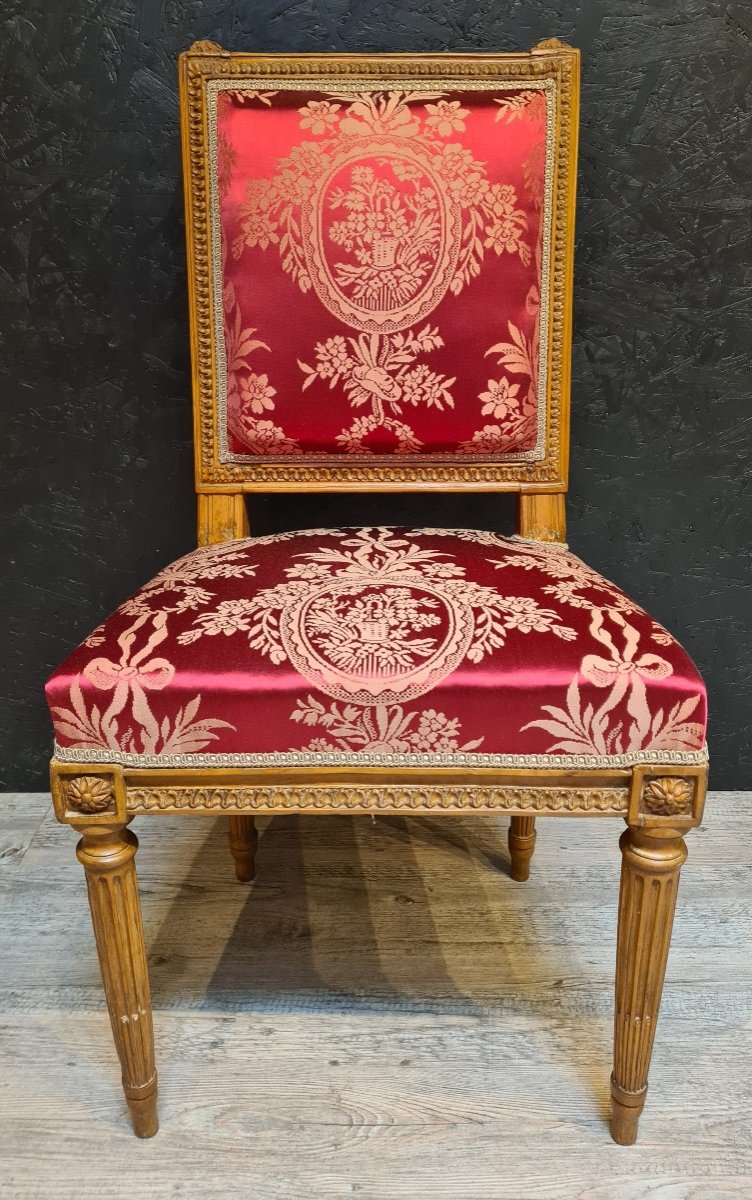 Pierre Brizard  Paire de chaises  d'époque Louis XVI -photo-2