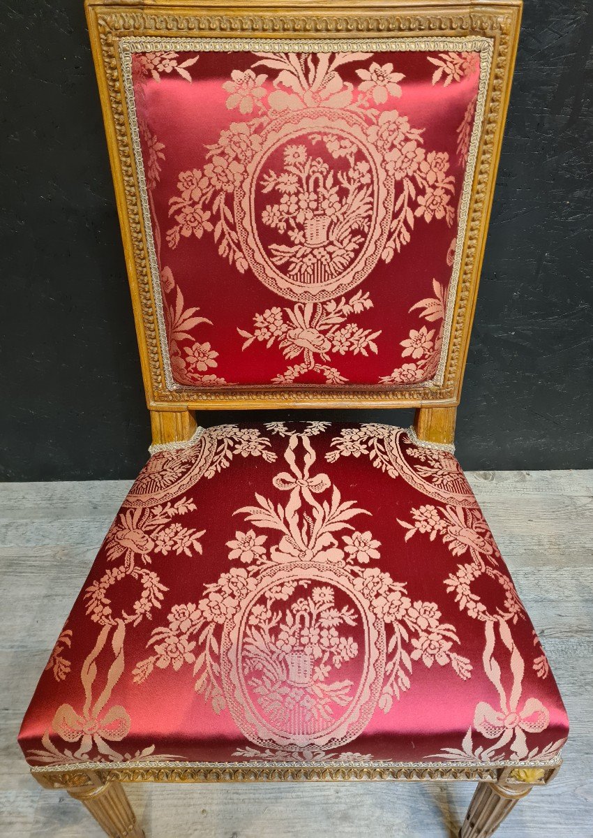 Pierre Brizard  Paire de chaises  d'époque Louis XVI -photo-5