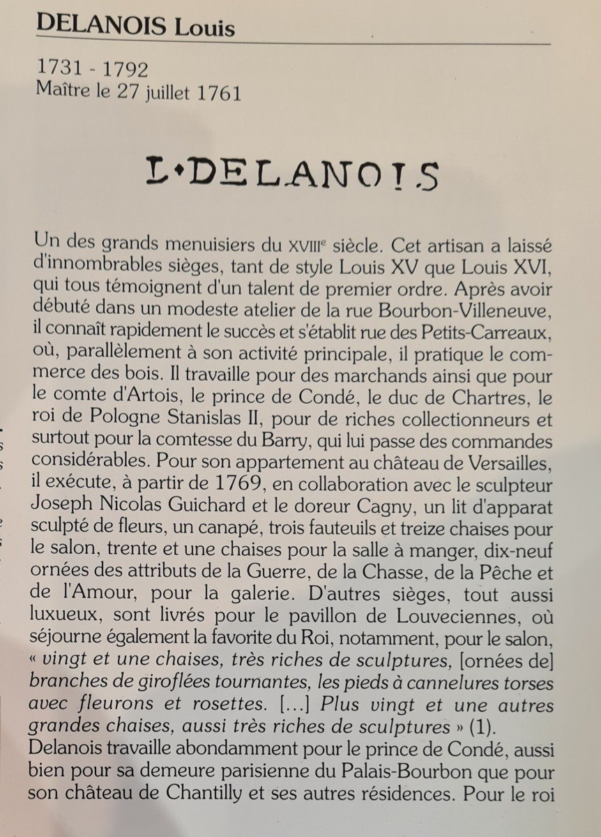 Louis Delanois    Bergère d'époque Louis XV -photo-8