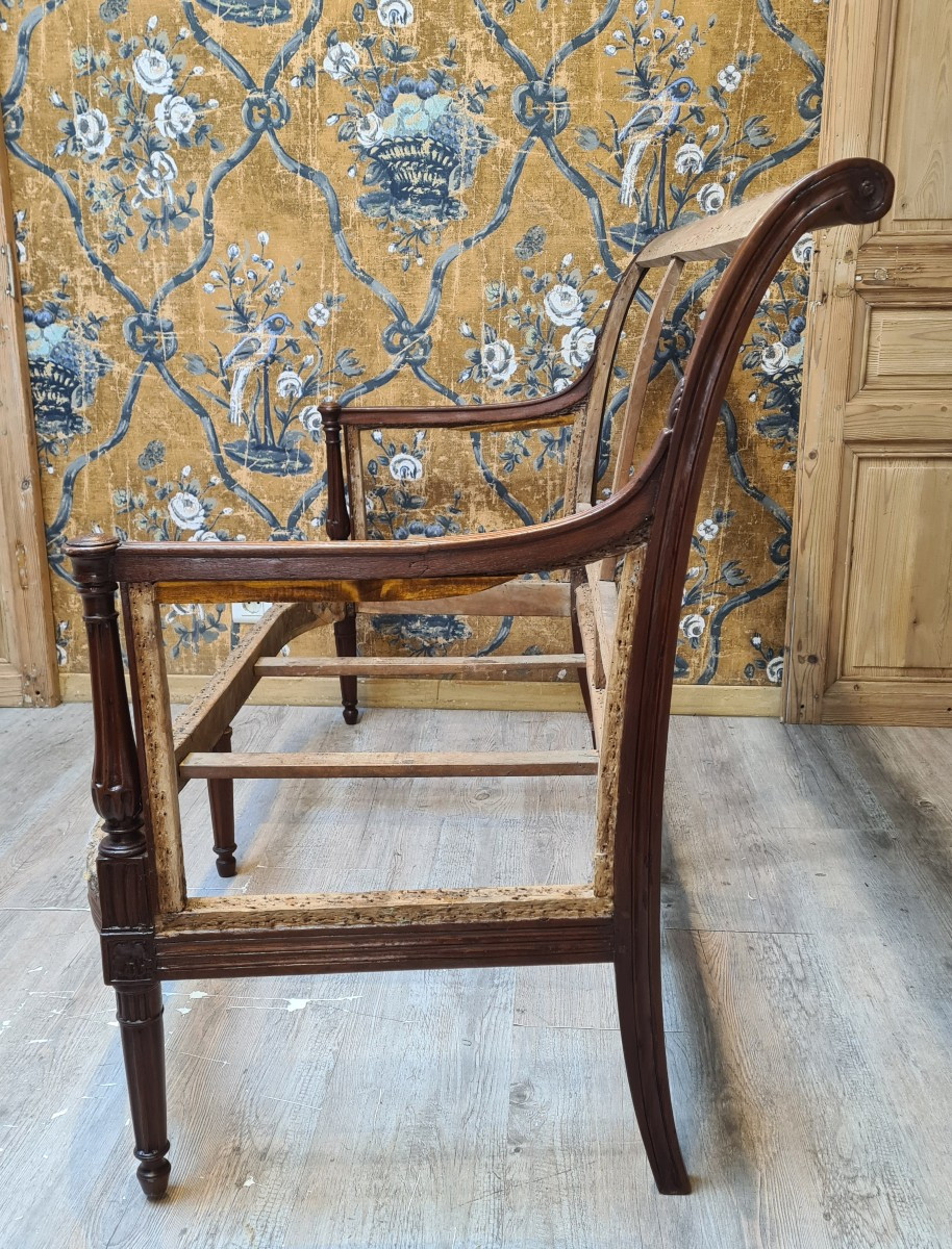 Canapé d'époque Louis XVI -photo-2