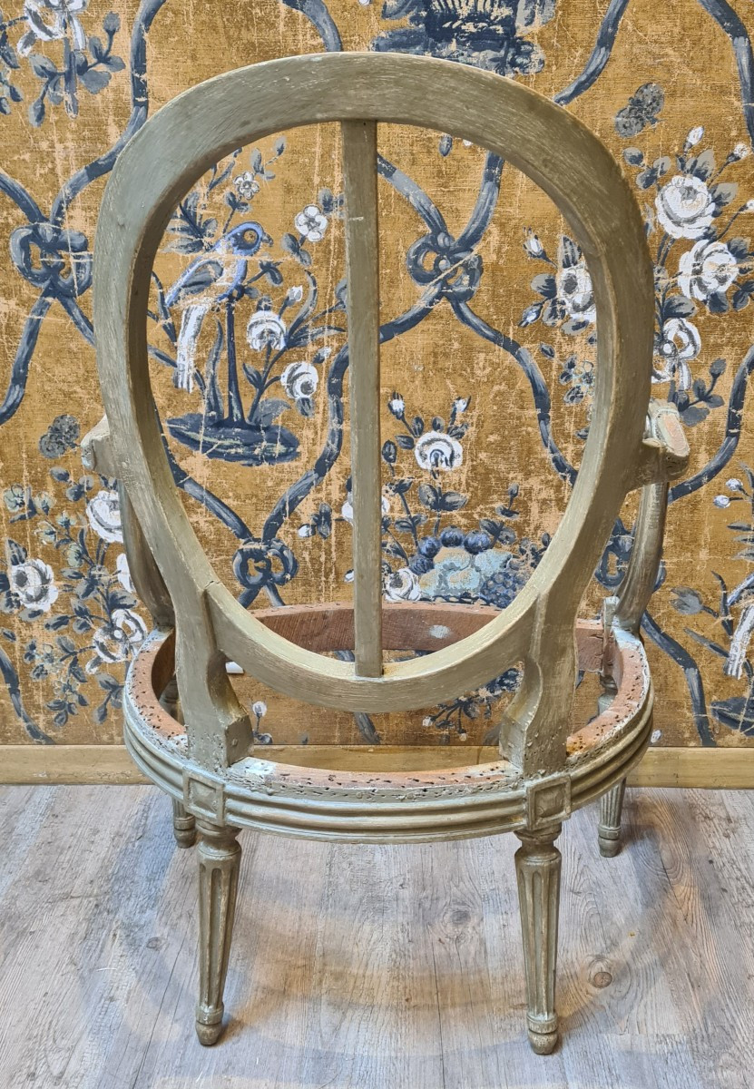 Cabriolet d'époque Louis XVI estampillé de Julien -photo-1