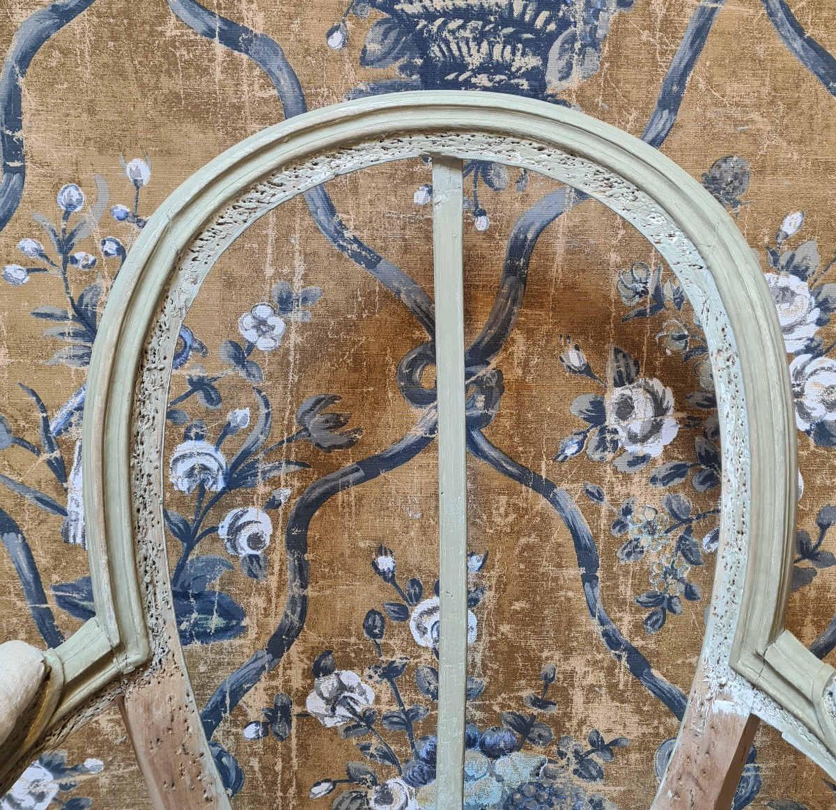 Bergère d'époque Louis XVI estampillée de Nicolas Louis Mariette -photo-6