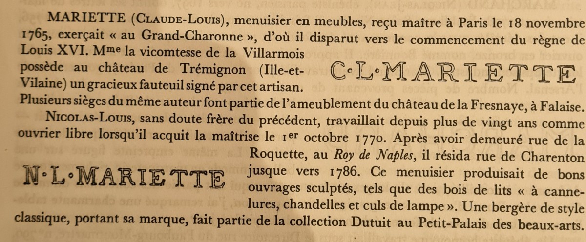 Bergère d'époque Louis XVI estampillée de Nicolas Louis Mariette -photo-8