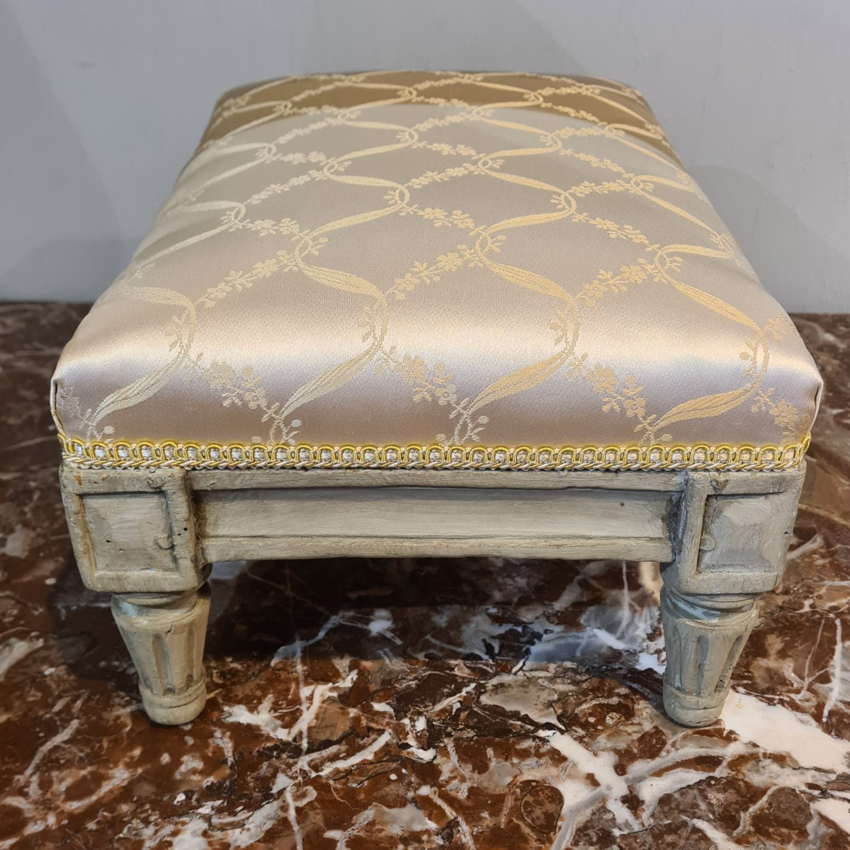 Tabouret de pieds d'époque Louis XVI -photo-3