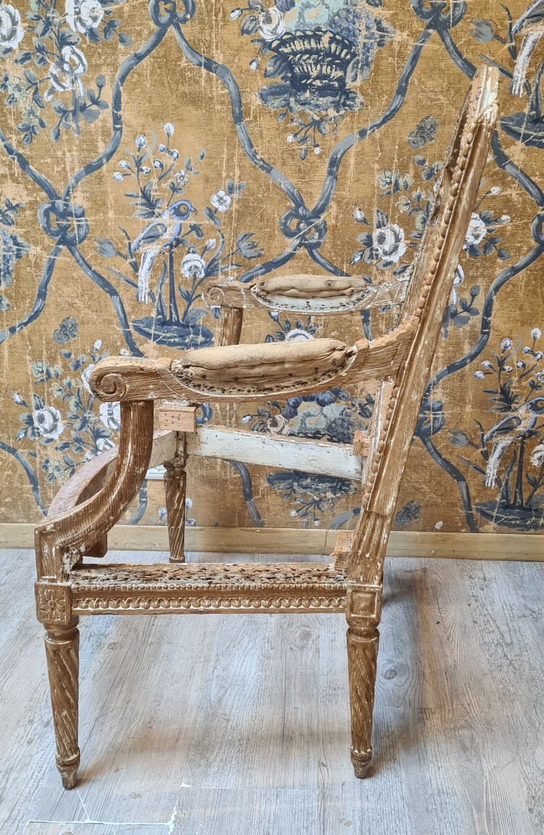 Pair Of Louis XVI Style Armchairs -photo-4