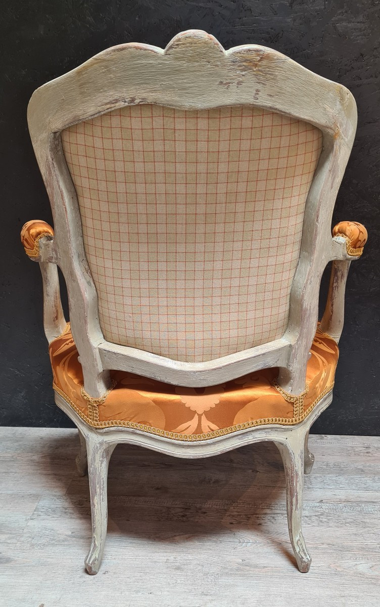 Pair Of Louis XV Period Cabriolet Armchairs -photo-4