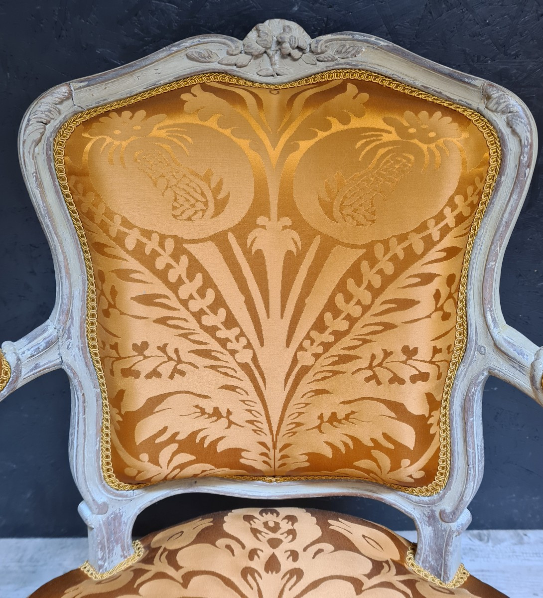 Pair Of Louis XV Period Cabriolet Armchairs -photo-3
