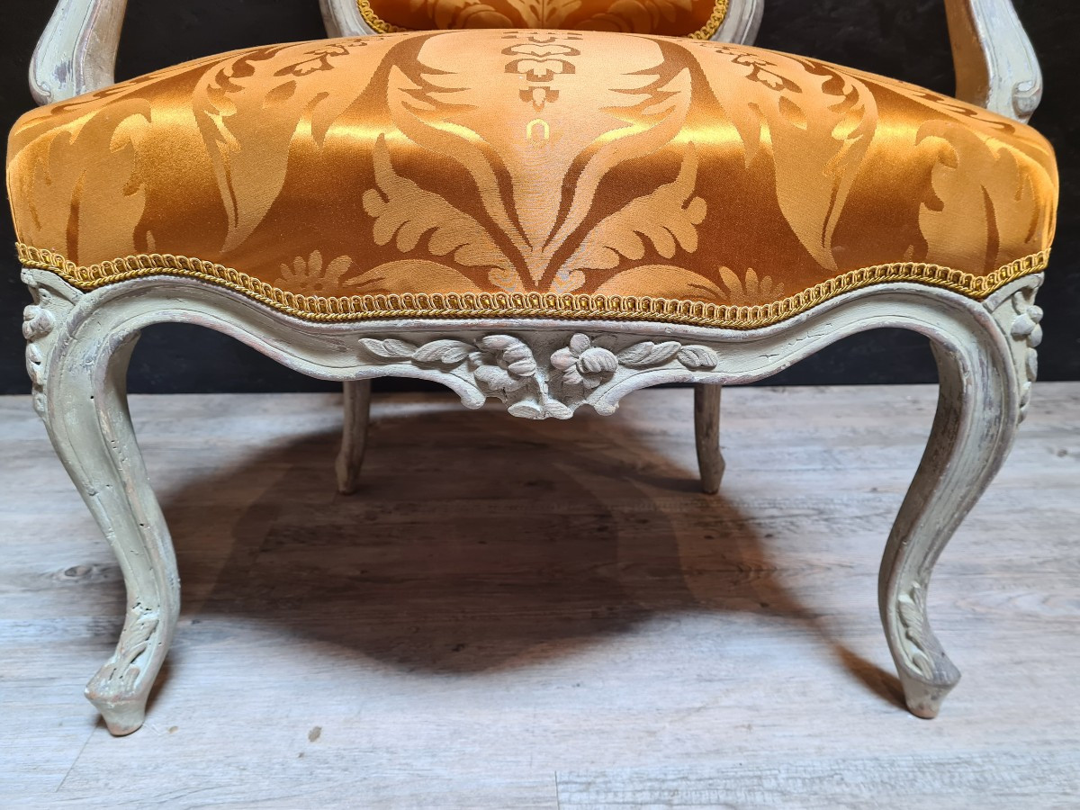 Pair Of Louis XV Period Cabriolet Armchairs -photo-4