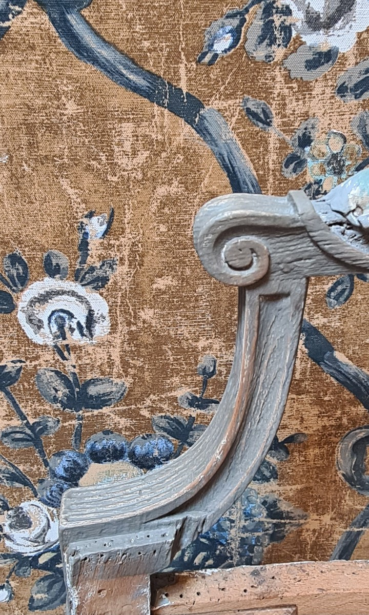 Pair Of Louis XVI Period Cabriolets Stamped By Dupain -photo-3