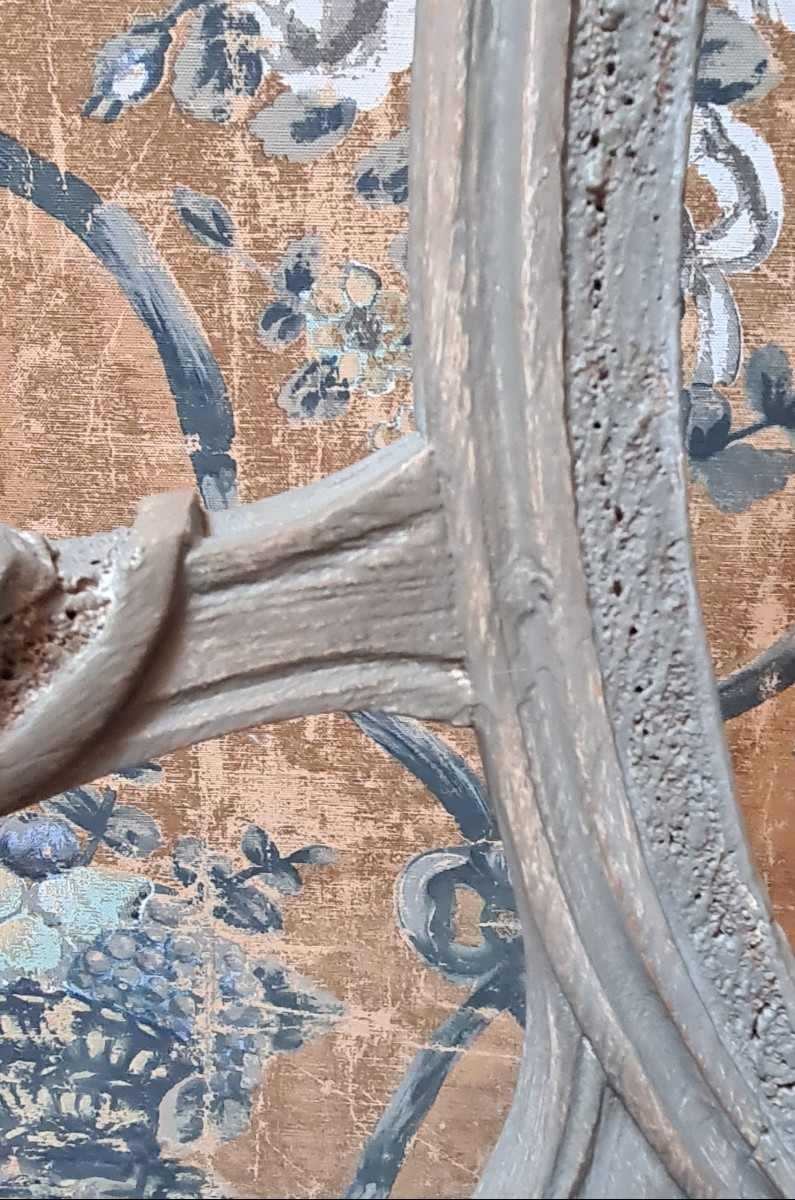 Pair Of Louis XVI Period Cabriolets Stamped By Dupain -photo-5