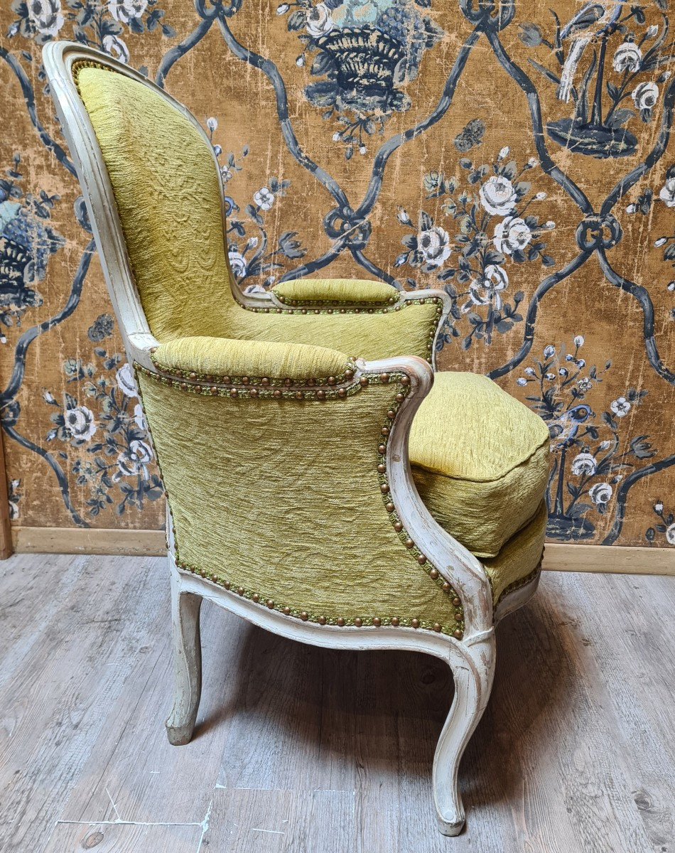 Bergère d'époque Louis XV estampillée de Georges Jacob -photo-4