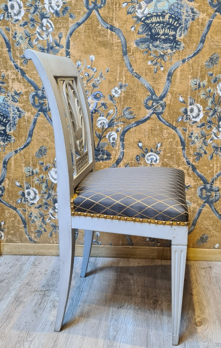 Set Of Four Directoire Period Chairs -photo-1