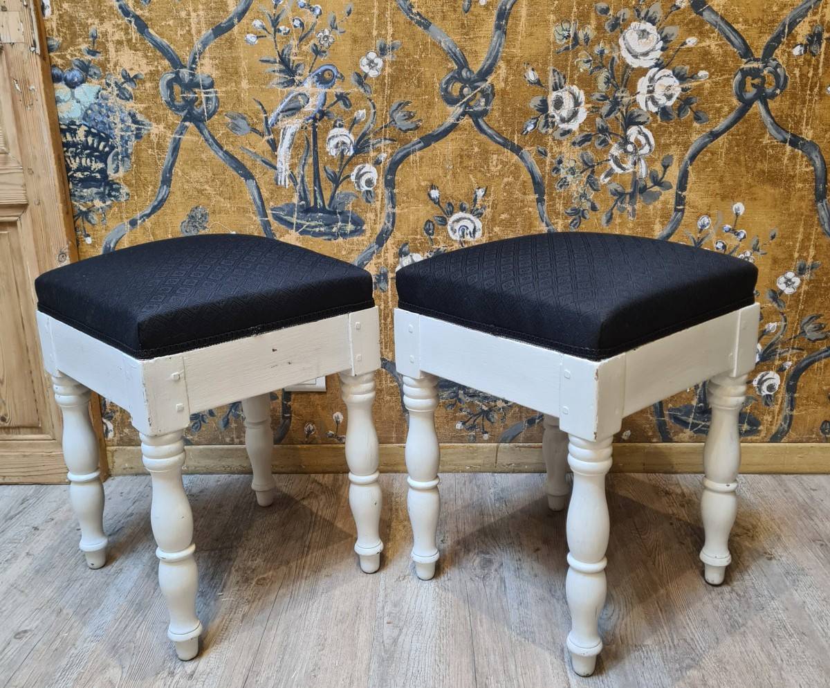 Pair Of Empire Period Stools-photo-4