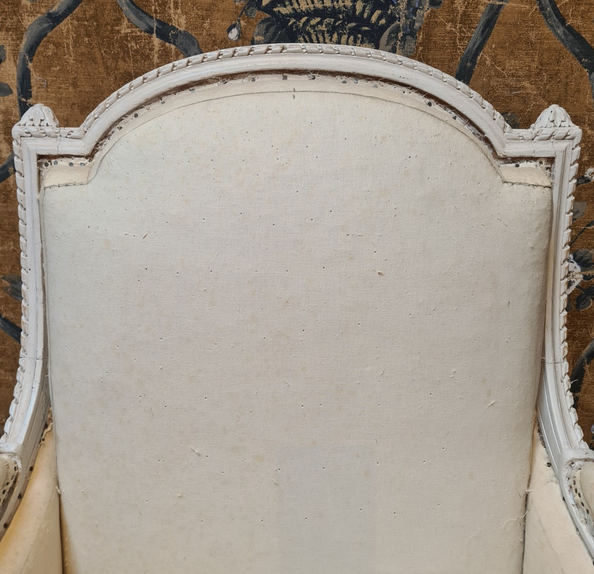 Bergère d'époque Louis XVI estampillée de Claude I Sené -photo-5