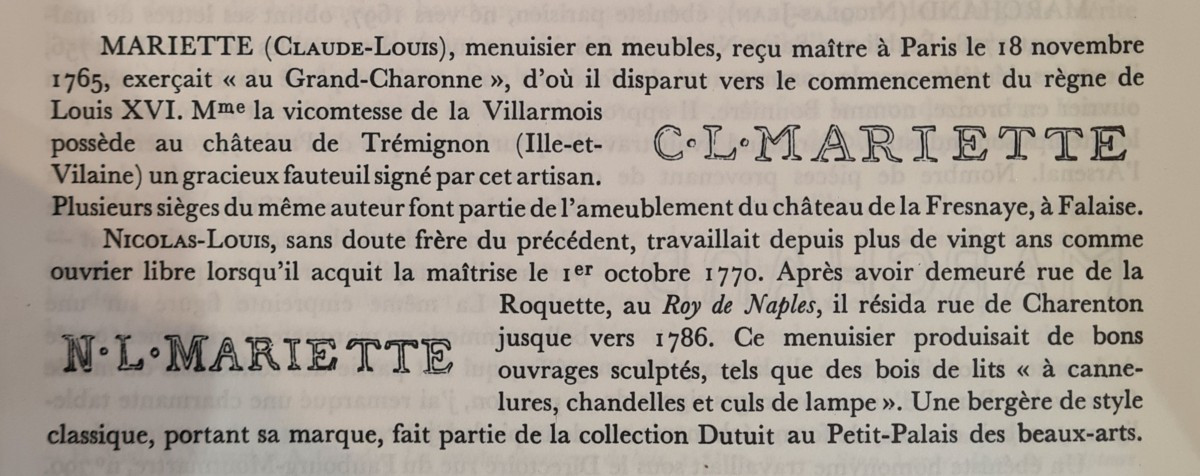Fauteuil d'époque Louis XVI estampillé de Mariette reçu maître en 1770-photo-8