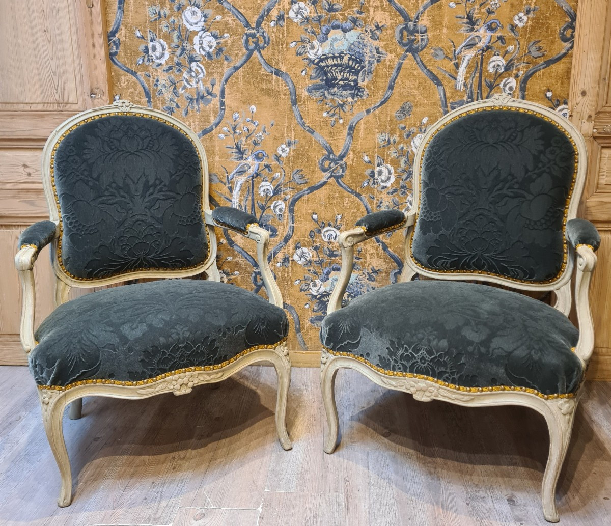 Pair Of Louis XV Period Armchairs