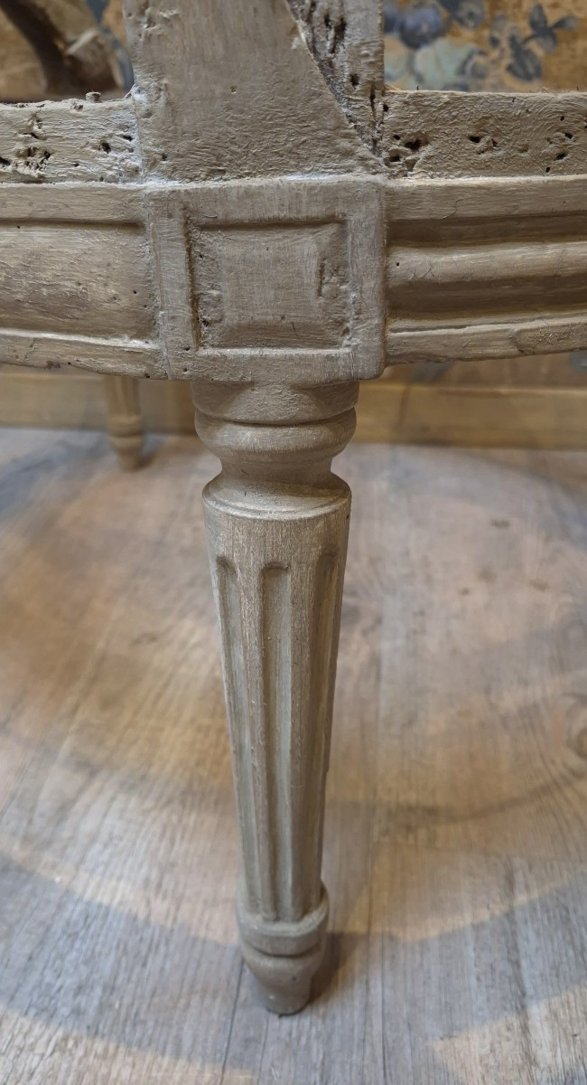 Pair Of Louis XVI Period Bergère Armchairs -photo-3