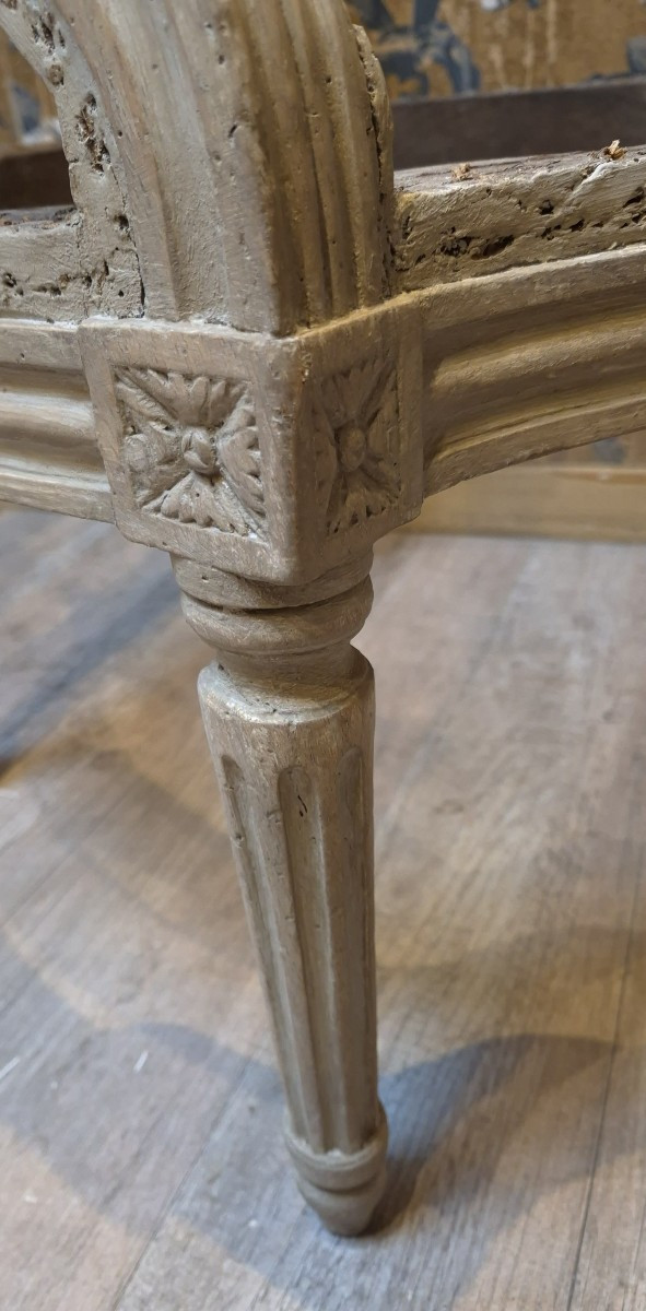 Pair Of Louis XVI Period Bergère Armchairs -photo-4