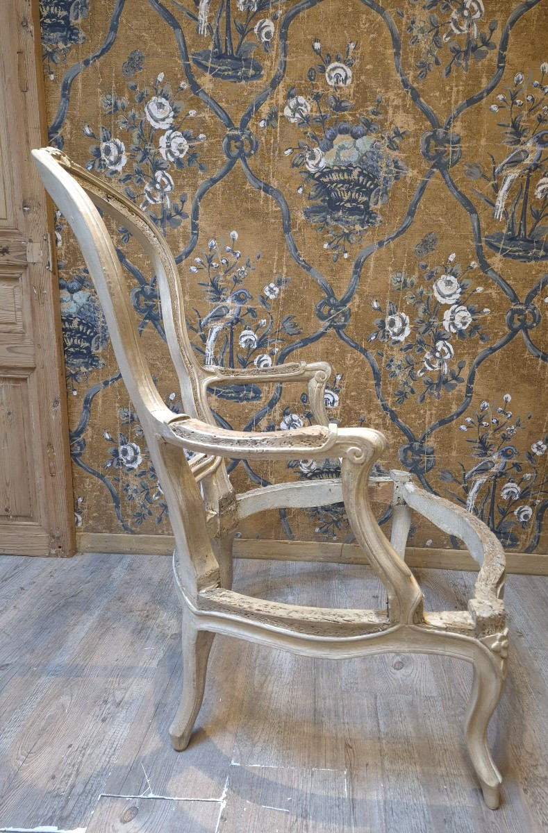Fauteuil d'époque Louis XV -photo-4
