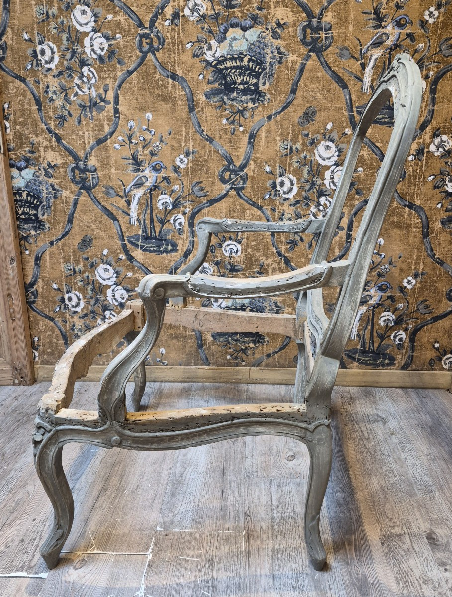 Louis XV Period Queen's Armchair -photo-3