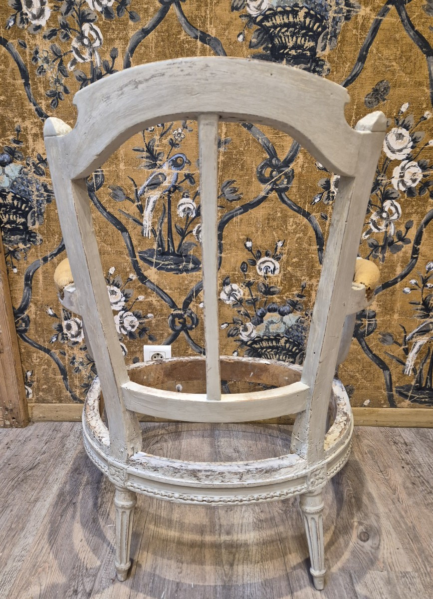 Chauffeuse d'époque Louis XVI -photo-1