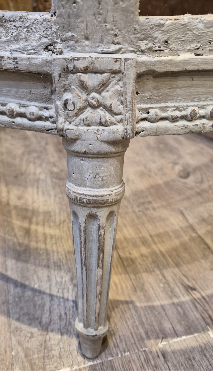 Chauffeuse d'époque Louis XVI -photo-2