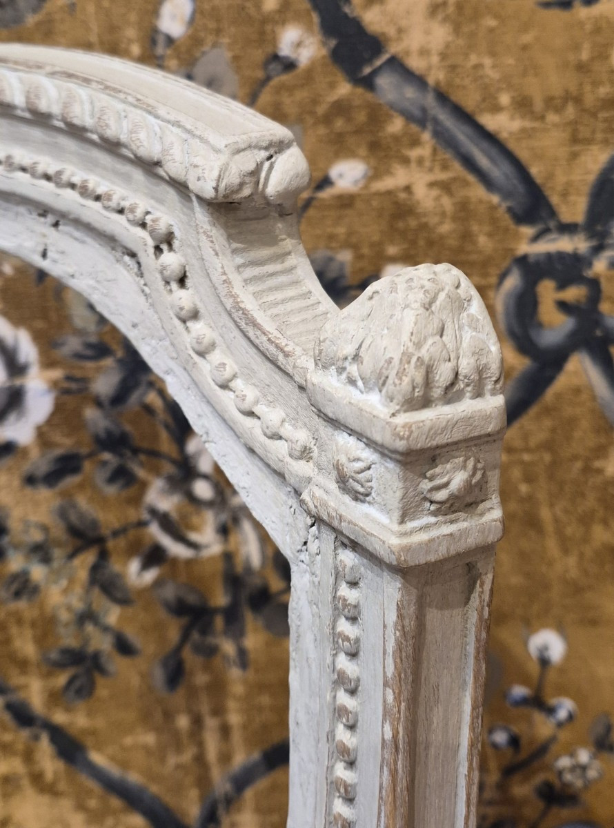 Chauffeuse d'époque Louis XVI -photo-7