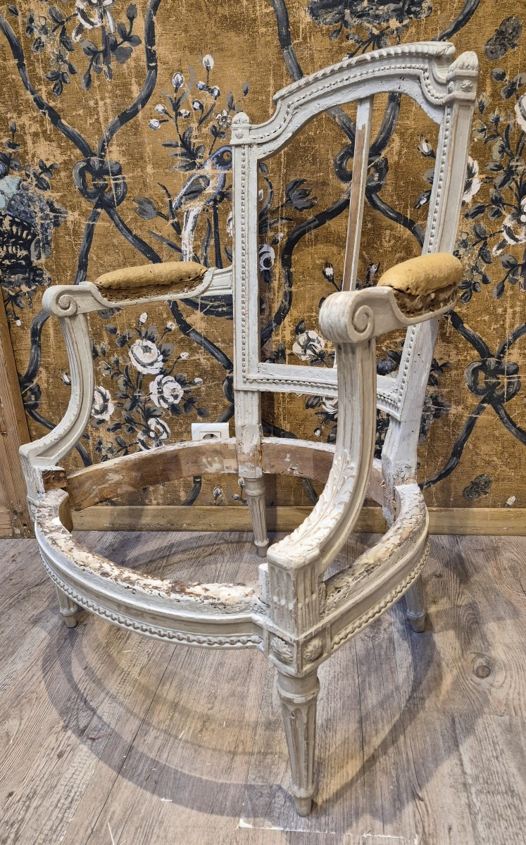 Chauffeuse d'époque Louis XVI 