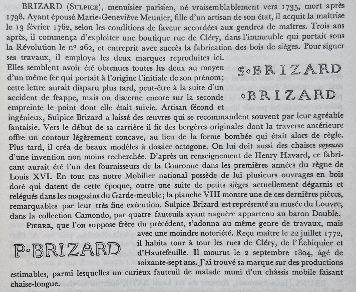 Canapé d'époque Louis XVI estampillé de Brizard -photo-8