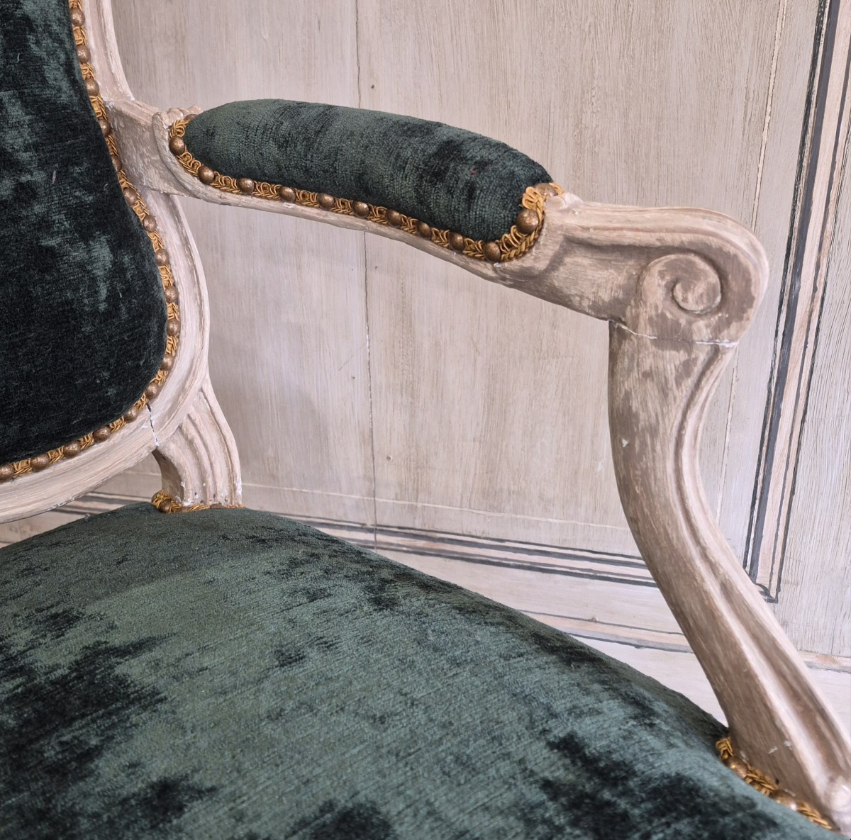 Louis XV Period Queen's Armchair-photo-5