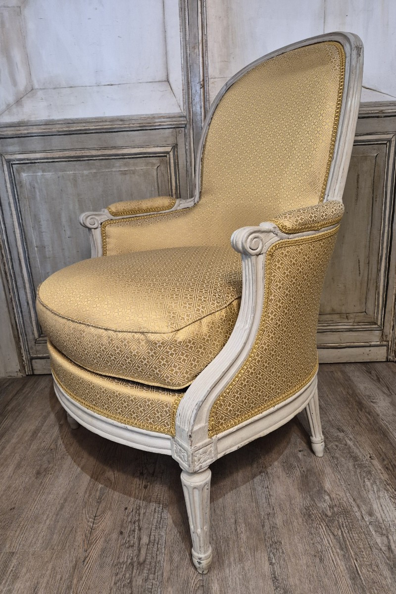Louis XVI Period Bergère Stamped By Dupain-photo-4