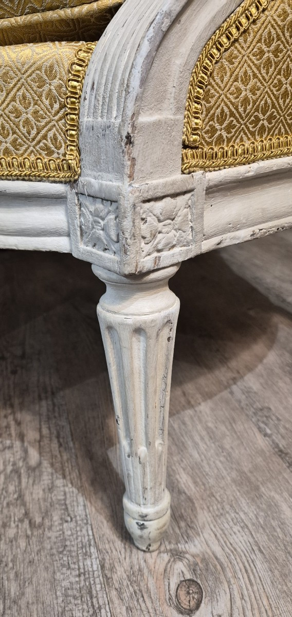 Louis XVI Period Bergère Stamped By Dupain-photo-3