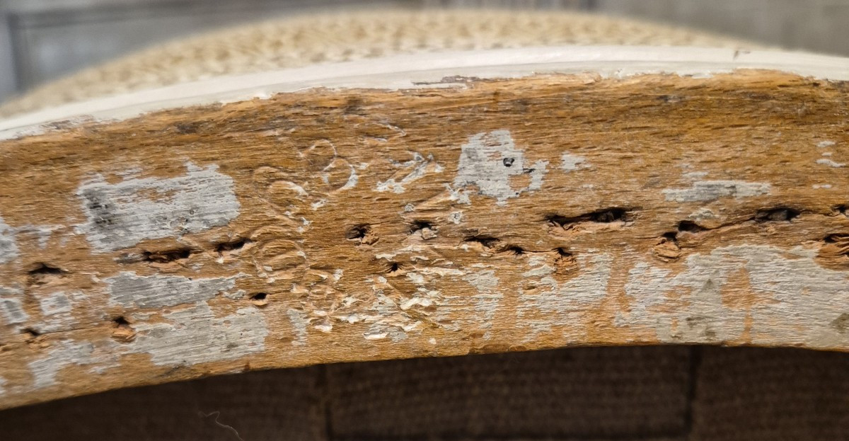 Louis XVI Period Bergère Stamped By Dupain-photo-7