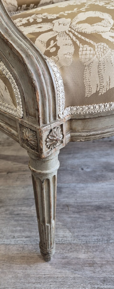 Suite Of Four Half-cabriolet Armchairs Attributed To Georges Jacob-photo-1