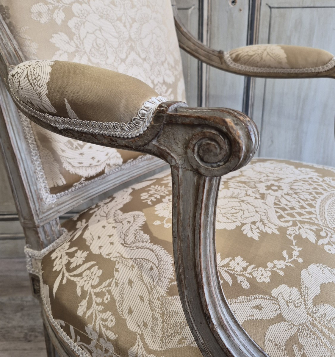 Suite Of Four Half-cabriolet Armchairs Attributed To Georges Jacob-photo-2