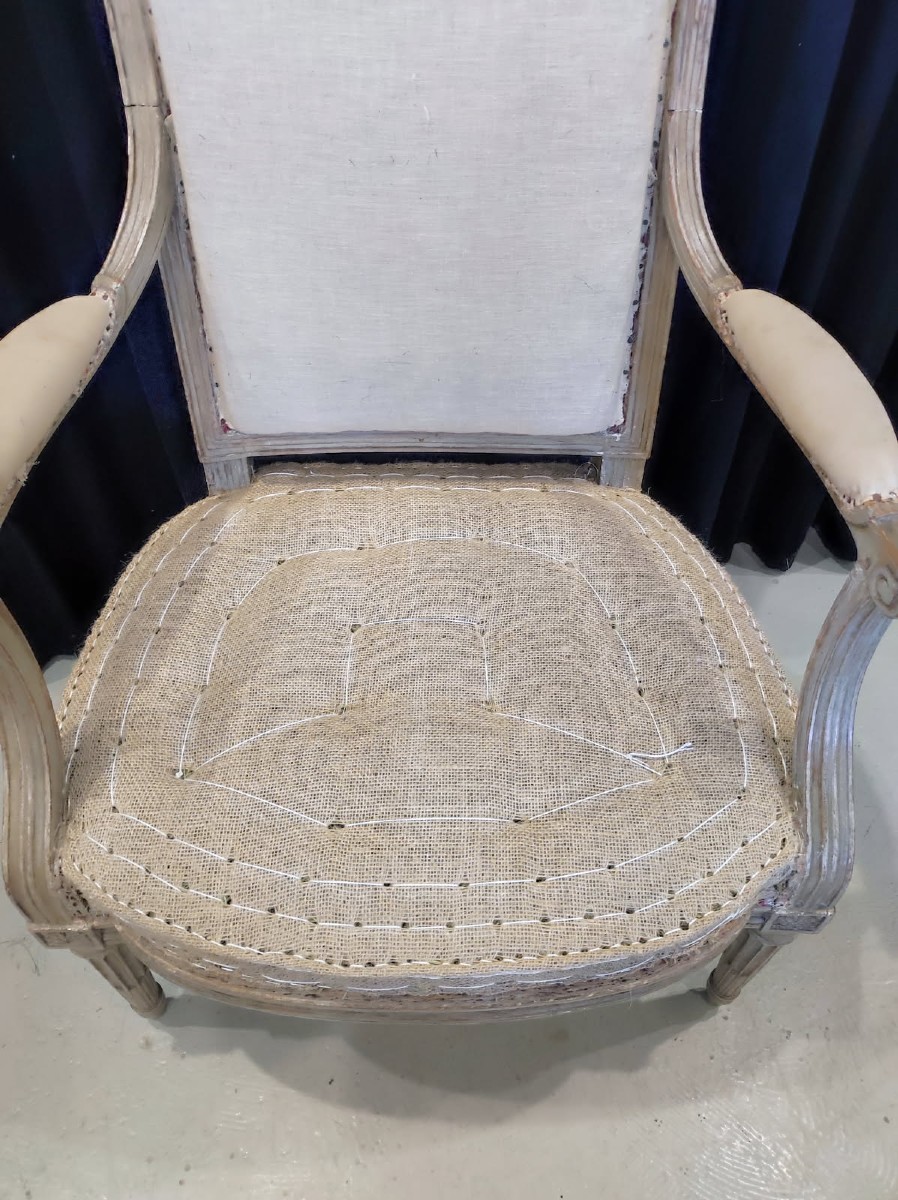 Suite Of Four Half-cabriolet Armchairs Attributed To Georges Jacob-photo-7