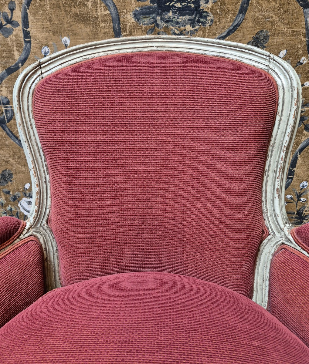 Bergère de style Louis XV -photo-2